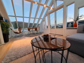 Glass roof private loft in Tromsø